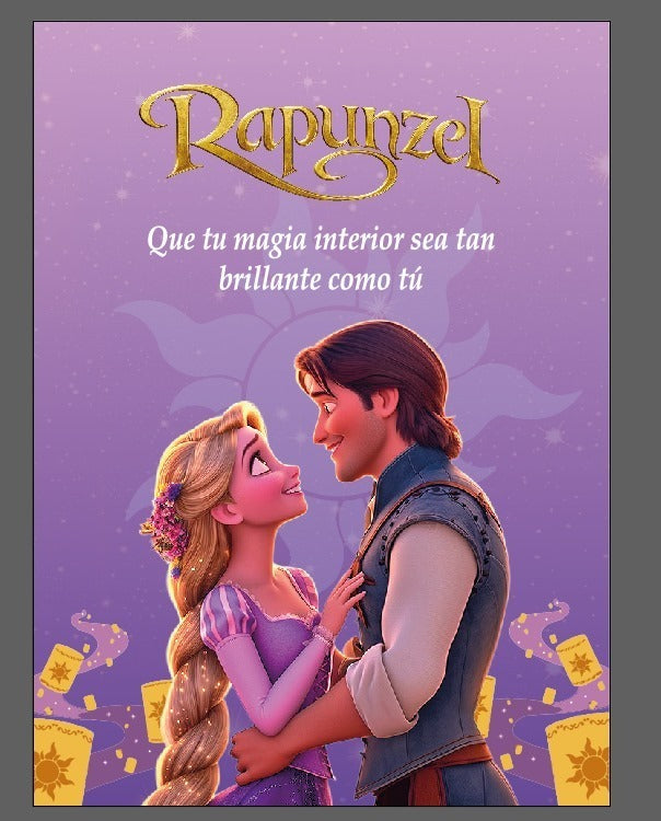 Collar Corazón Rapunzel 💜👑